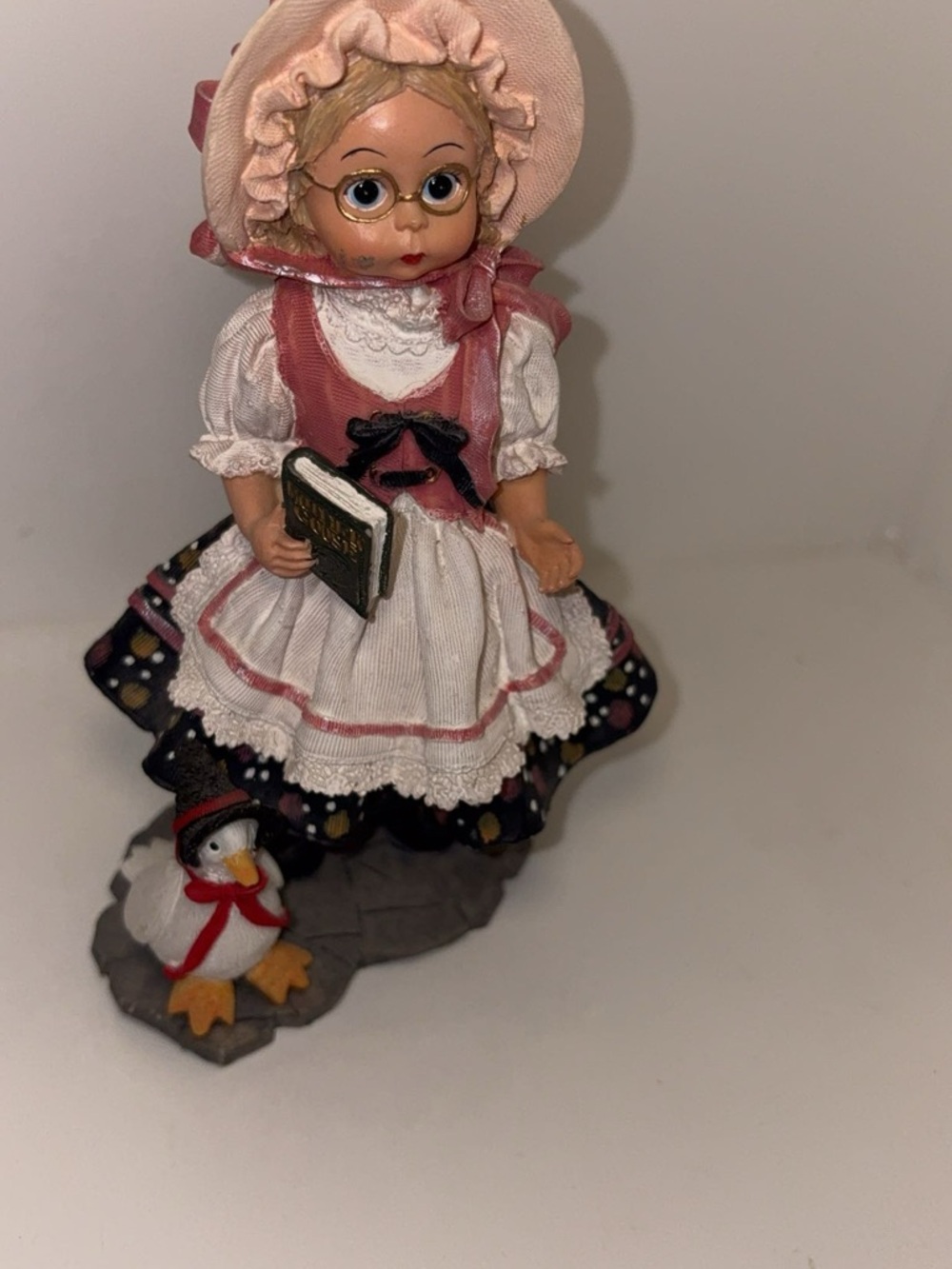 Madame Alexander Mother Goose Figurine in Black, White and Red